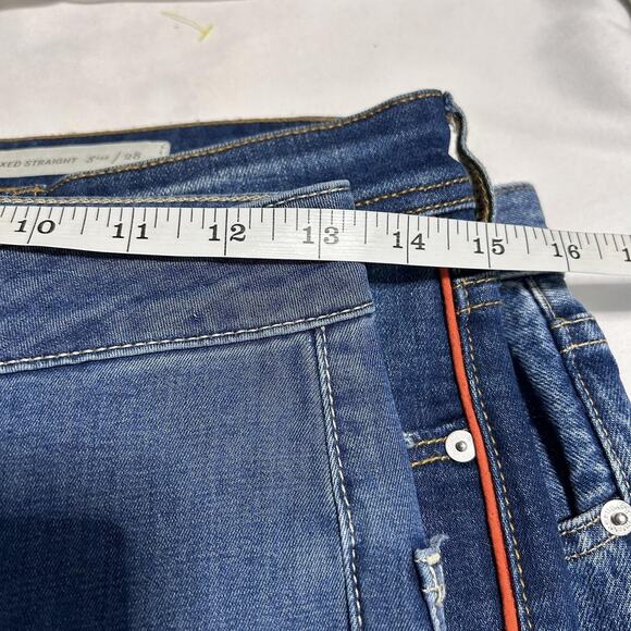 We The Free Jeans Womens 27 Blue Flare Bell Bottom High Rise Distressed Raw Hem - Picture 6 of 12